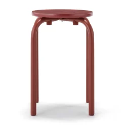 Fashion Steel Pipe Stacking Stool - Burgundy Stools & Benches|Dining Chairs