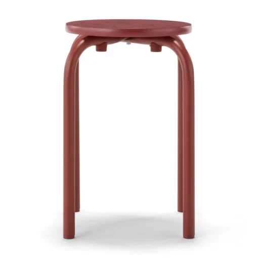 Fashion Steel Pipe Stacking Stool - Burgundy Stools & Benches|Dining Chairs