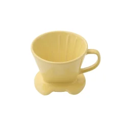 Clearance Stoneware Coffee Dripper - Light Yellow Beverages
