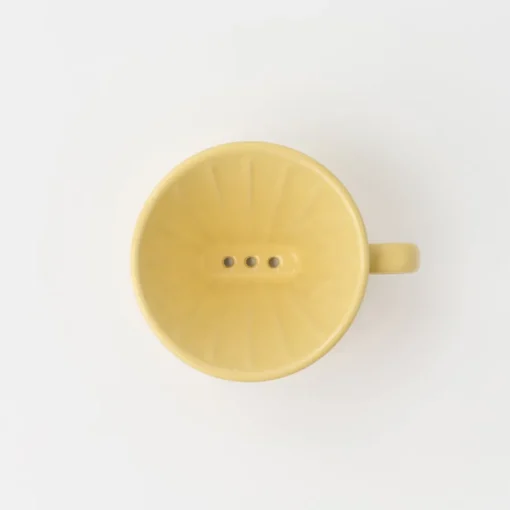 Clearance Stoneware Coffee Dripper - Light Yellow Beverages