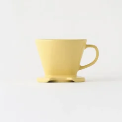 Clearance Stoneware Coffee Dripper - Light Yellow Beverages