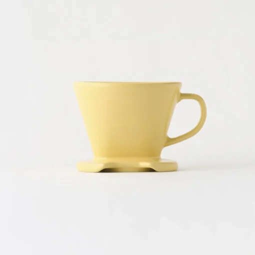 Clearance Stoneware Coffee Dripper - Light Yellow Beverages