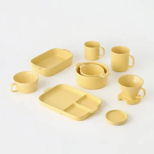 Clearance Stoneware Coffee Dripper - Light Yellow Beverages