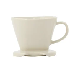Sale Stoneware Coffee Dripper - Gray Beige Beverages