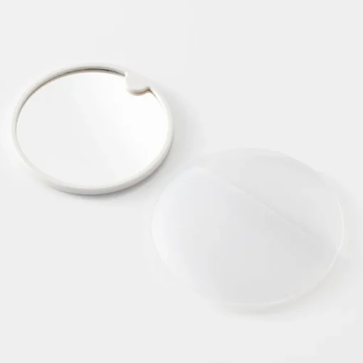 New Styrene Round Compact Mirror Makeup Accessories