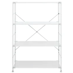 New SUS Shelving Unit - Light Gray - Wide - Medium Light Gray Steel Shelving Units
