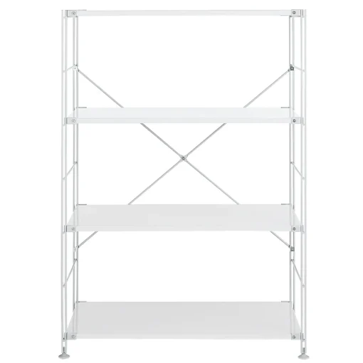 New SUS Shelving Unit - Light Gray - Wide - Medium Light Gray Steel Shelving Units