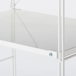 New SUS Shelving Unit - Light Gray - Wide - Medium Light Gray Steel Shelving Units