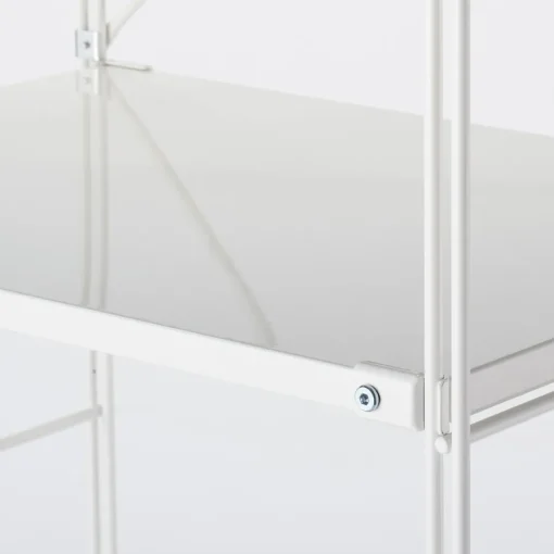 New SUS Shelving Unit - Light Gray - Wide - Medium Light Gray Steel Shelving Units