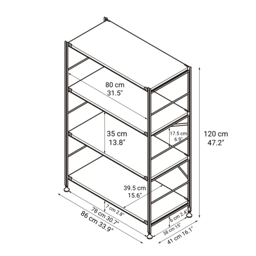 New SUS Shelving Unit - Light Gray - Wide - Medium Light Gray Steel Shelving Units