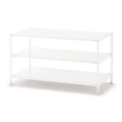 Outlet SUS Shelving Unit - Light Gray - Wide - Mini Light Gray Steel Shelving Units