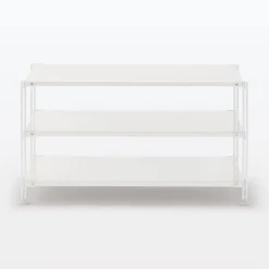 Outlet SUS Shelving Unit - Light Gray - Wide - Mini Light Gray Steel Shelving Units