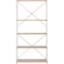Online SUS Shelving Unit - Oak - Wide - Large Oak Wood Shelving Units