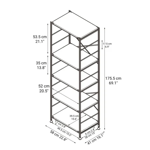 New SUS Shelving Unit - Stainless Steel - Regular - Large Stainless Steel Shelving Units