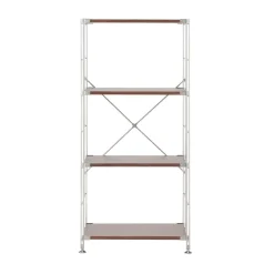 Fashion SUS Shelving Unit - Walnut - Regular - Medium Walnut Shelving Units