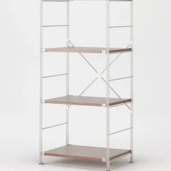 Fashion SUS Shelving Unit - Walnut - Regular - Medium Walnut Shelving Units