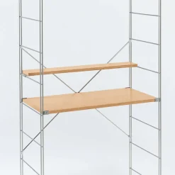 Clearance SUS Shelving Unit Additional Narrow Shelf - Oak - Wide Oak Wood Shelving Units