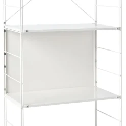 Outlet SUS Shelving Unit Back Panel - Light Gray - Large Light Gray Steel Shelving Units
