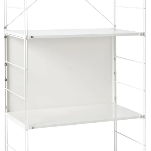 Outlet SUS Shelving Unit Back Panel - Light Gray - Large Light Gray Steel Shelving Units
