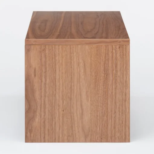 Outlet SUS Shelving Unit Box with Glass Door - Walnut Walnut Shelving Units