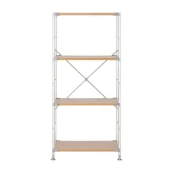 Clearance SUS Shelving Unit- Oak - Regular - Medium Oak Wood Shelving Units
