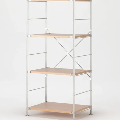 Clearance SUS Shelving Unit- Oak - Regular - Medium Oak Wood Shelving Units