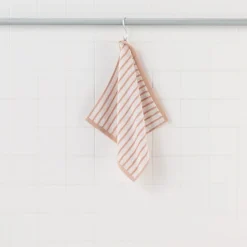Outlet Twin Pile Reversible Stripe Hand Towel Towels