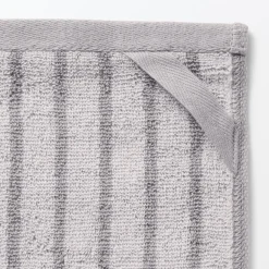 Outlet Twin Pile Reversible Stripe Hand Towel Towels