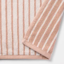 Sale Twin Pile Reversible Stripe Face Towel Towels