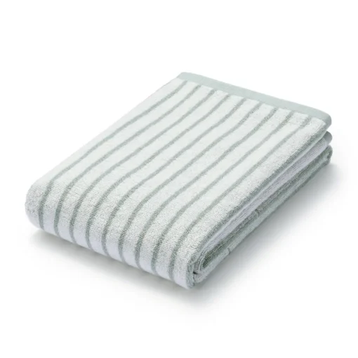 Discount Twin Pile Reversible Stripe Bath Towel Towels