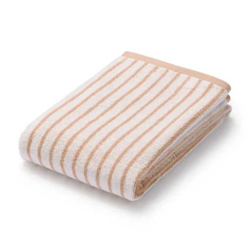 Discount Twin Pile Reversible Stripe Bath Towel Towels