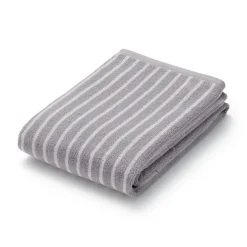 Discount Twin Pile Reversible Stripe Bath Towel Towels