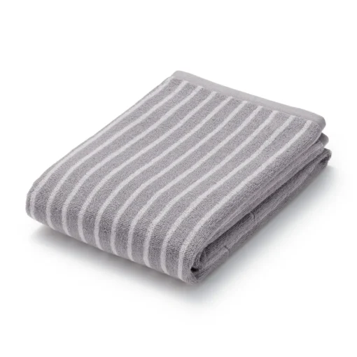 Discount Twin Pile Reversible Stripe Bath Towel Towels