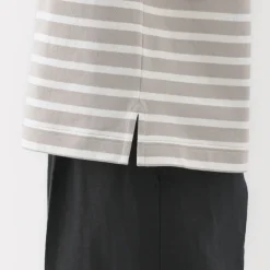 Hot Women's Boat Neck Short Sleeve Striped T-Shirt Women T-Shirts