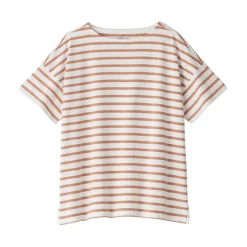 Hot Women's Boat Neck Short Sleeve Striped T-Shirt Women T-Shirts