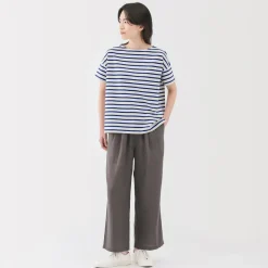 Hot Women's Boat Neck Short Sleeve Striped T-Shirt Women T-Shirts