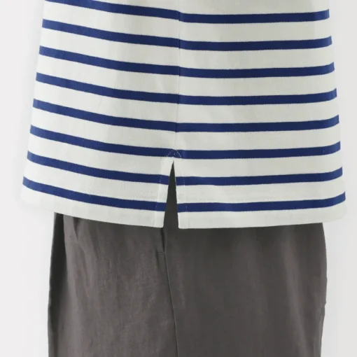 Hot Women's Boat Neck Short Sleeve Striped T-Shirt Women T-Shirts