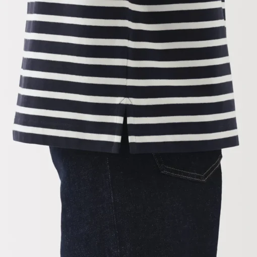 Hot Women's Boat Neck Short Sleeve Striped T-Shirt Women T-Shirts