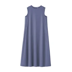 Hot Women's Breathable Seersucker Sleeveless Dress Women Dresses