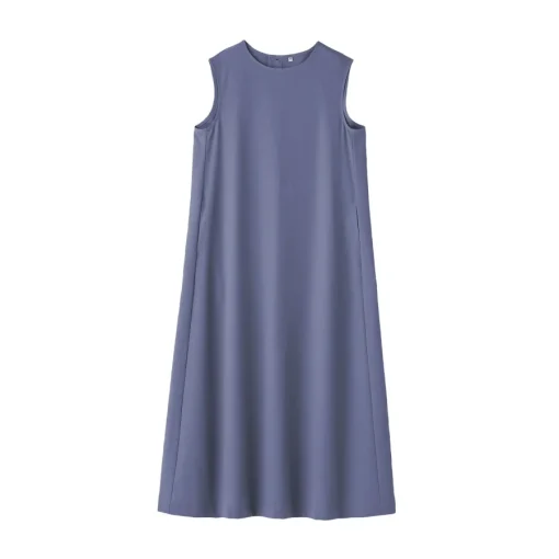 Hot Women's Breathable Seersucker Sleeveless Dress Women Dresses