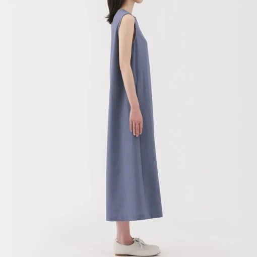 Hot Women's Breathable Seersucker Sleeveless Dress Women Dresses