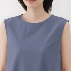 Hot Women's Breathable Seersucker Sleeveless Dress Women Dresses