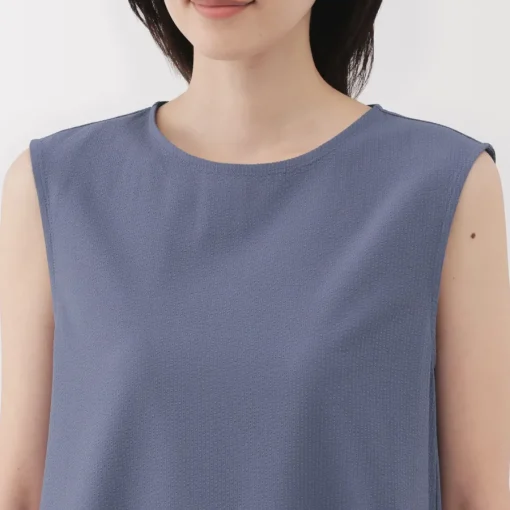 Hot Women's Breathable Seersucker Sleeveless Dress Women Dresses