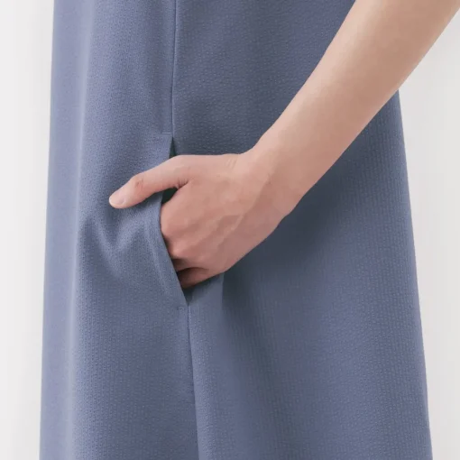 Hot Women's Breathable Seersucker Sleeveless Dress Women Dresses