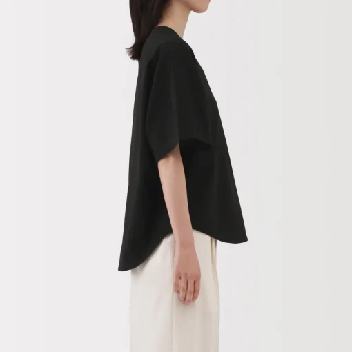 Best Women's Breathable Seersucker Short Sleeve Blouse Women Tops & Shirts