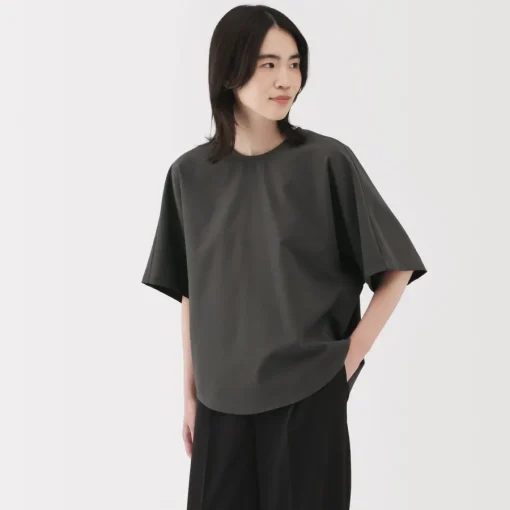 Best Women's Breathable Seersucker Short Sleeve Blouse Women Tops & Shirts