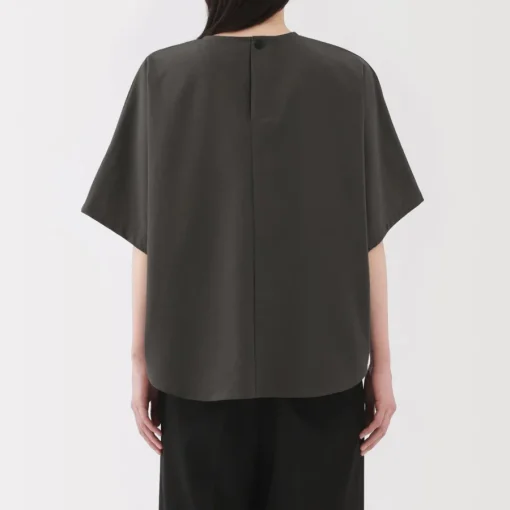 Best Women's Breathable Seersucker Short Sleeve Blouse Women Tops & Shirts