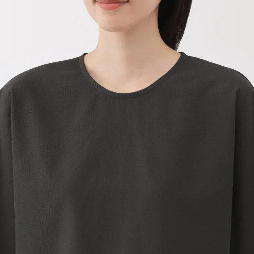 Best Women's Breathable Seersucker Short Sleeve Blouse Women Tops & Shirts