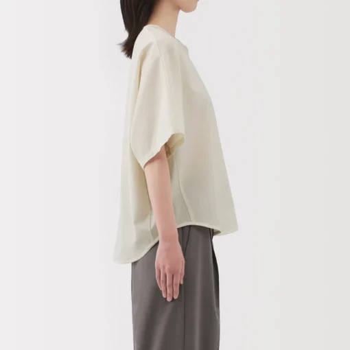 Best Women's Breathable Seersucker Short Sleeve Blouse Women Tops & Shirts