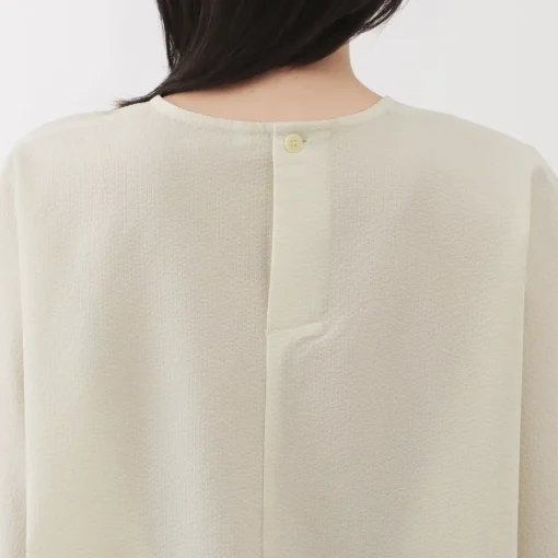 Best Women's Breathable Seersucker Short Sleeve Blouse Women Tops & Shirts